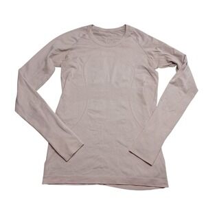 Lululemon Swiftly Tech Long Sleeve Shirt Pink Size 8 Swift Stride Running Top